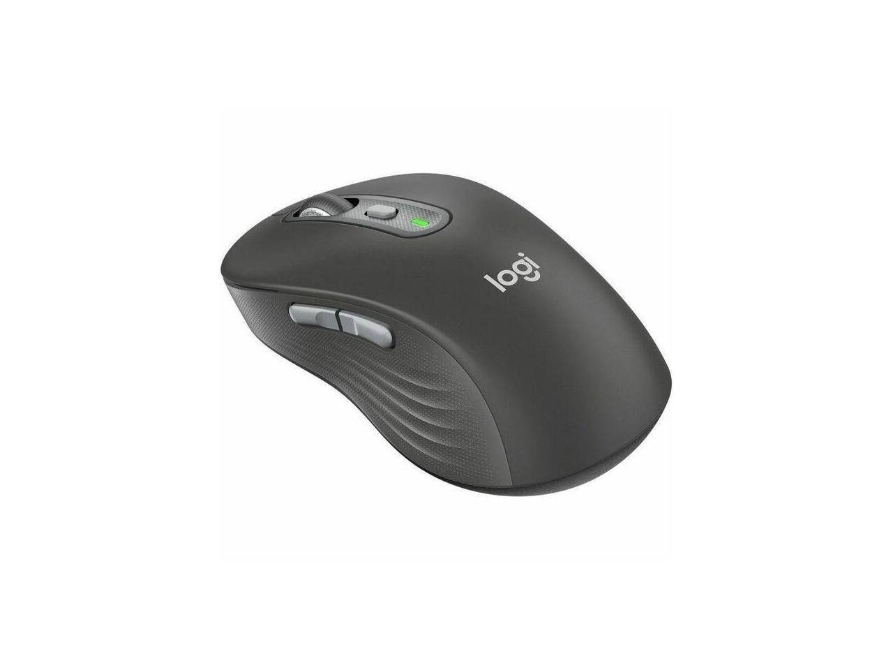 Front. Logitech - Logitech M750 L Mouse - Optical, Wireless, Bluetooth, 2000 dpi, 6 Buttons, Graphite - Graphite.