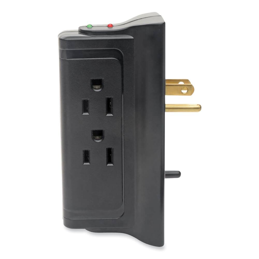Left. Tripp Lite - Tripp Lite TLP4BK 4 AC Outlets 720 J Protect It! Surge Protector - Black - Black.