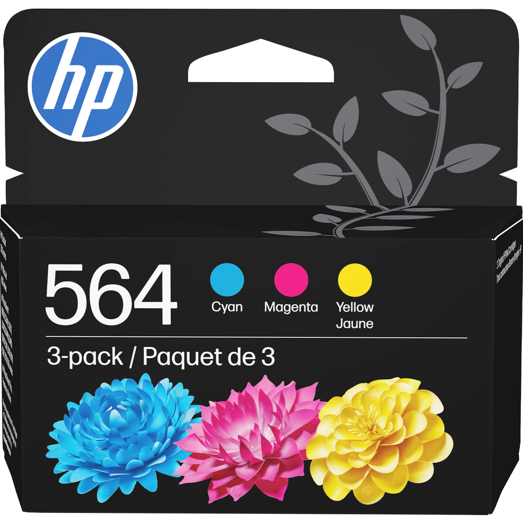 hp 564 Cyan Magenta Jaune Yellow 3-pack / Paquet de 3
