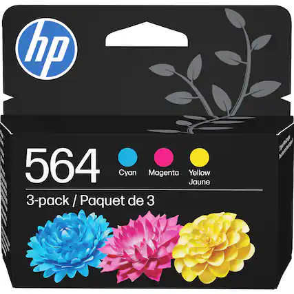 HP - 564 3-Pack Ink Cartridges - Cyan/Magenta/Yellow
