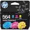 HP - 564 3-Pack Ink Cartridges - Cyan/Magenta/Yellow