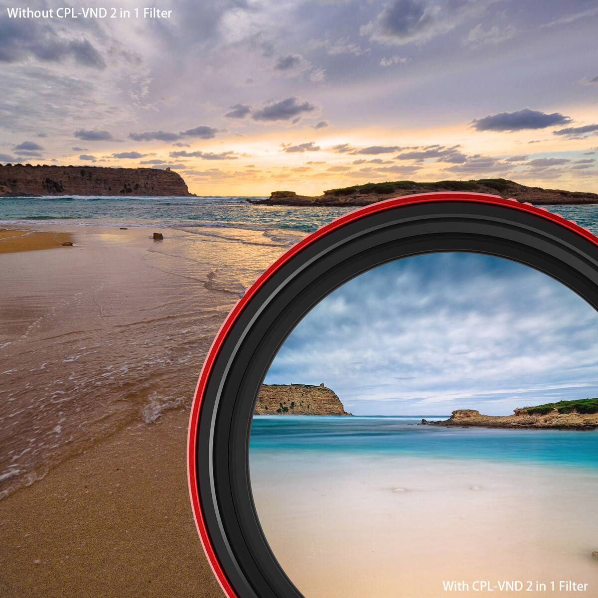 Without CPL-VND 2 in 1 Filter

With CPL-VND 2 in 1 Filter