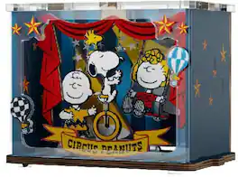 PopMarket - Snoopy Happy Stage Wooden Wooden Mini Scene - Collectibles - Multicolor