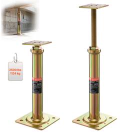 VEVOR - House Floor Jacks, 4 Pack, 11.6"-16" Height Range, 2500 lbs Max Load Capacity Per Unit, Adjustable Support Beam Basement - Glod