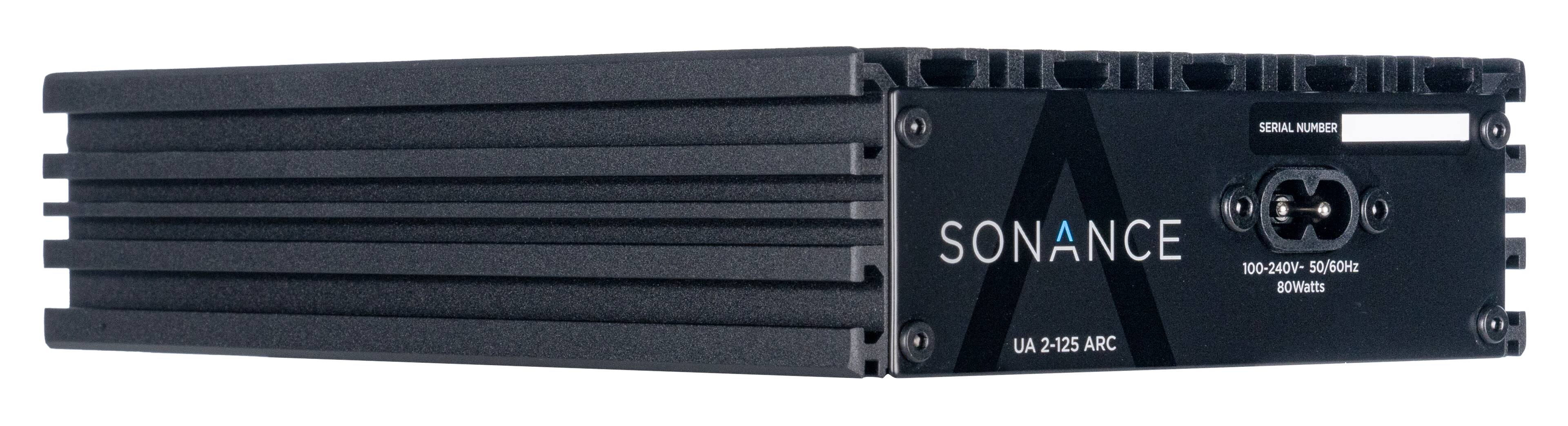SONANCE  
UA 2-125 ARC  

SERIAL NUMBER  

100-240V - 50/60Hz  
80Watts