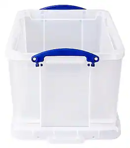 Really Useful Box - Locking File Totes, Letter/Legal Size, (32CL) - Clear