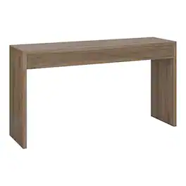 Hudson&Canal - Lawrence 55" Wide Rectangular Fluted Console Table - Gray