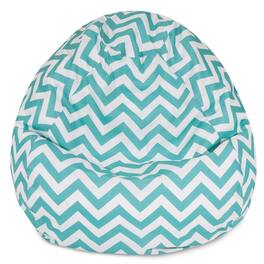Majestic Home - Large Bean Bag Chevron Teal - Blue
