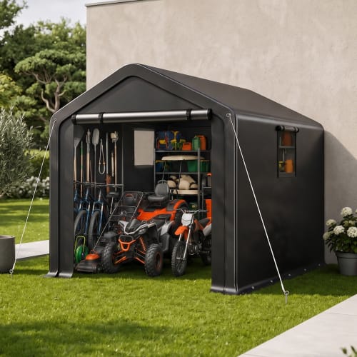 Winado - 8x10FT Bike Tent, Outdoor Portable Bicycle Storage Sheds Waterproof Cover for 2-3 Bikes, Storage Cover - Black price history on PriceWatchPro