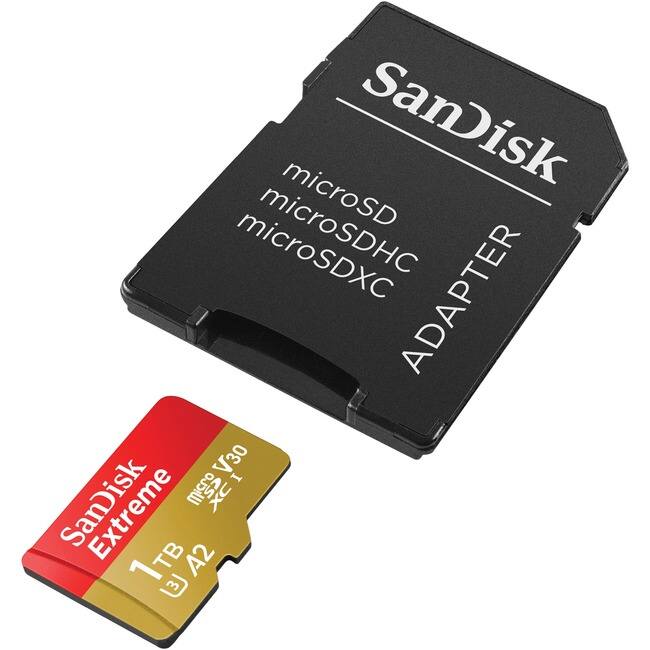 SanDisk microSD microSDXC ADAPTER  
SanDisk Extreme microSDXC 1TB A2 V30