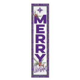 Jardine - Furman Paladins 12'' x 48'' Outdoor Merry Christmas Leaner - White