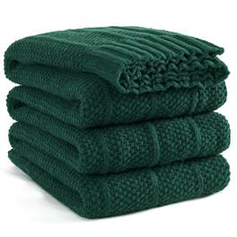 Dapper Styles - Knit Throw Blanket For Couch 60 X 80 Soft Cozy Stripe Pattern Cable Knitted Throws Fall Fluffy Textured Solid - Dark Green-50" X 60"