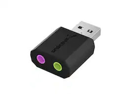 Sabrent - USB External Stereo Sound Adapter for Windows and Mac. Plug and Play No Drivers Needed. (AU-MMSA)