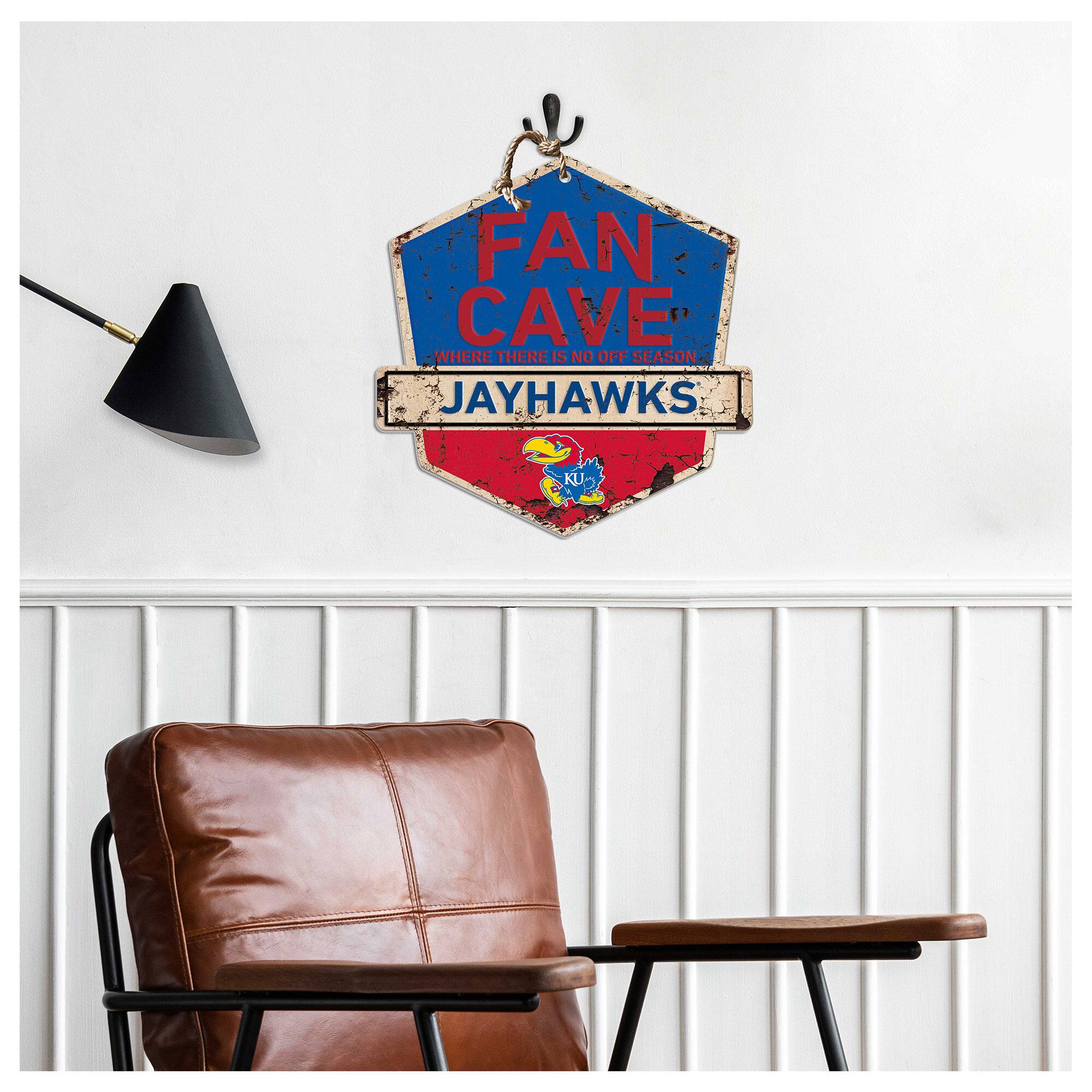 Jardine Kansas Jayhawks Fan Cave Badge Sign Blue 4941463 - Best Buy