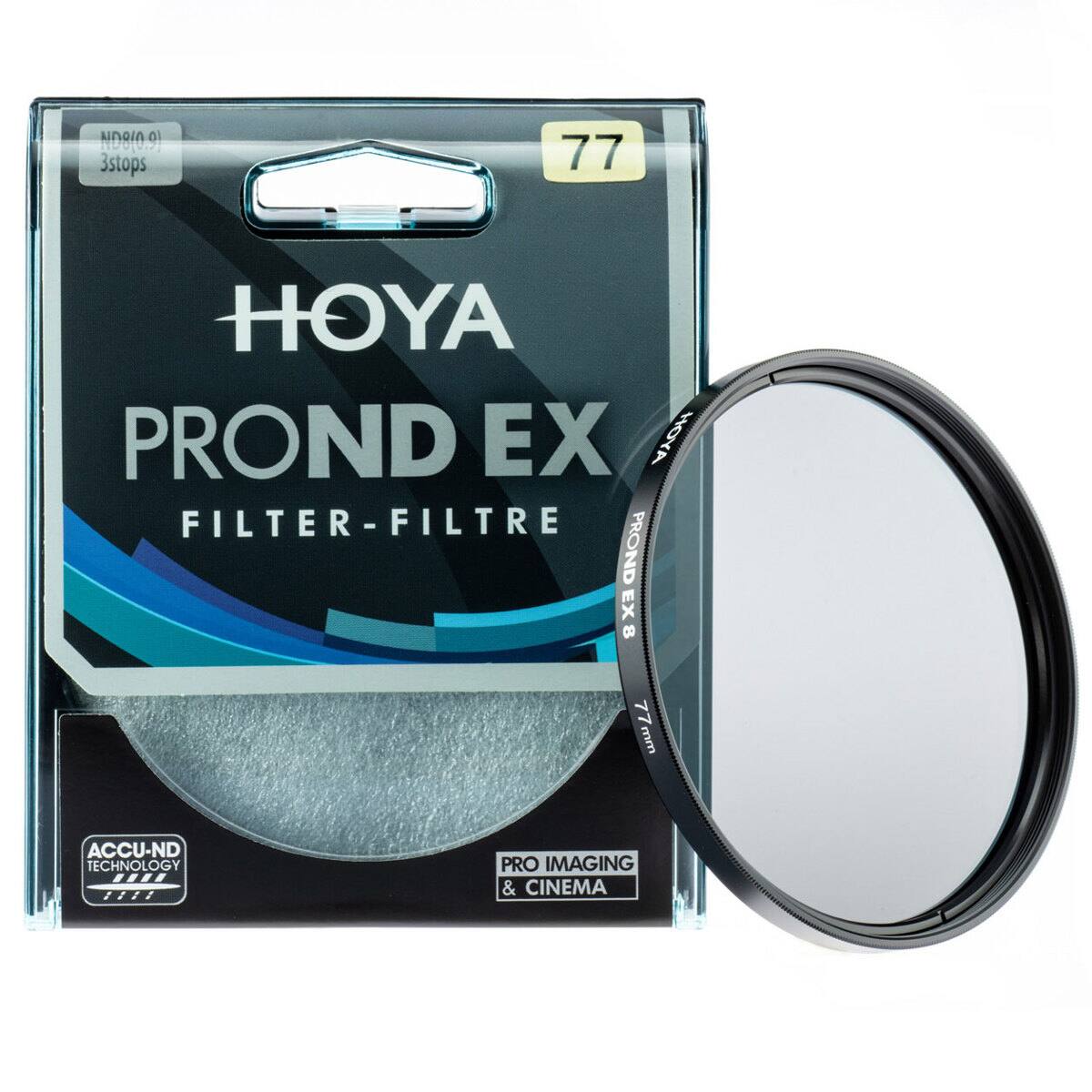 ND9I0 3stops 77 HOYA PROND EX FILTER-FILTRE 8 77 7mm ACCU-ND TECHNOLOGY PRO IMAGING & CINEMA