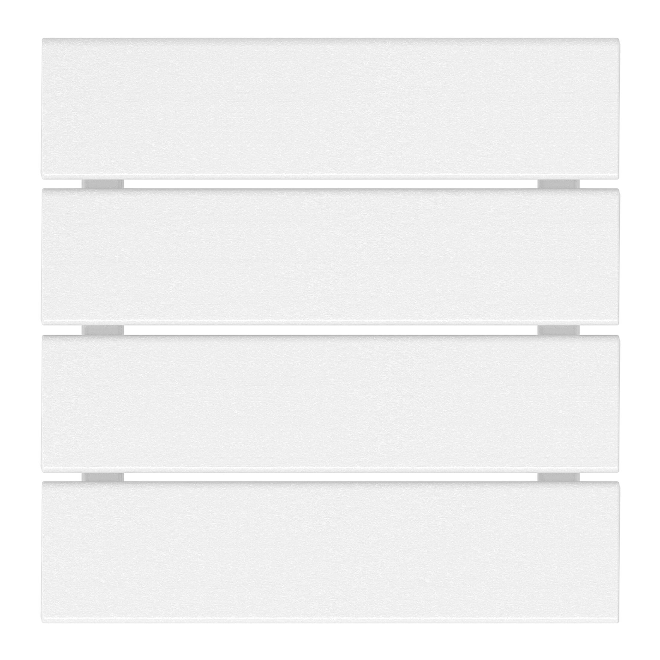 Alt View 2. WestinTrends - WestinTrends Malibu 14" square outdoor Side table for Adirondack chair - White.