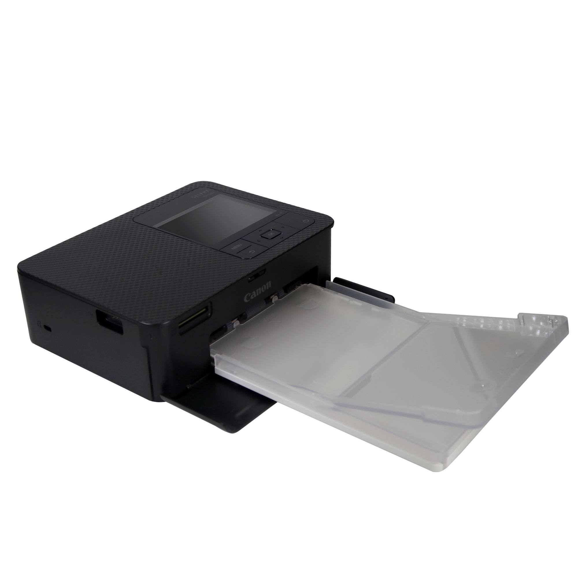 Alt View 1. Canon - Canon SELPHY CP1500 Compact Photo Printer Black w/ Color Ink 4x6 Paper - Black.