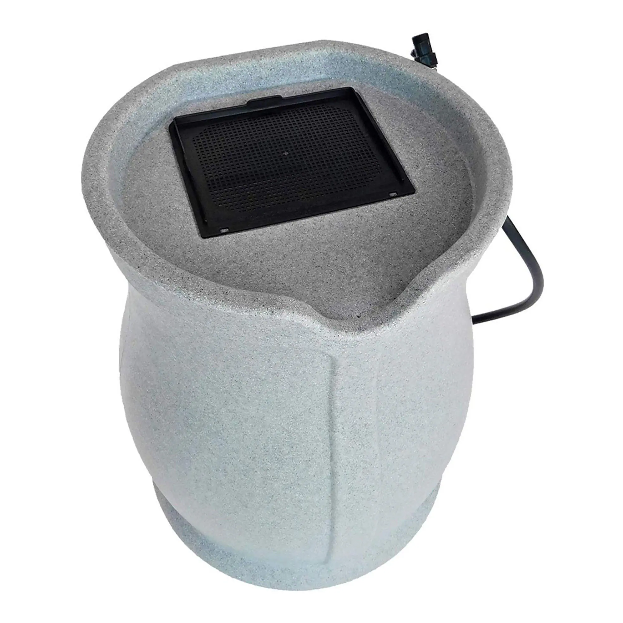 Alt View 8. FCMP Outdoor - FCMP Outdoor Catalina 45 Gallon Water Outdoor Rain Catcher Barrel, Light Granite - Light Granite.