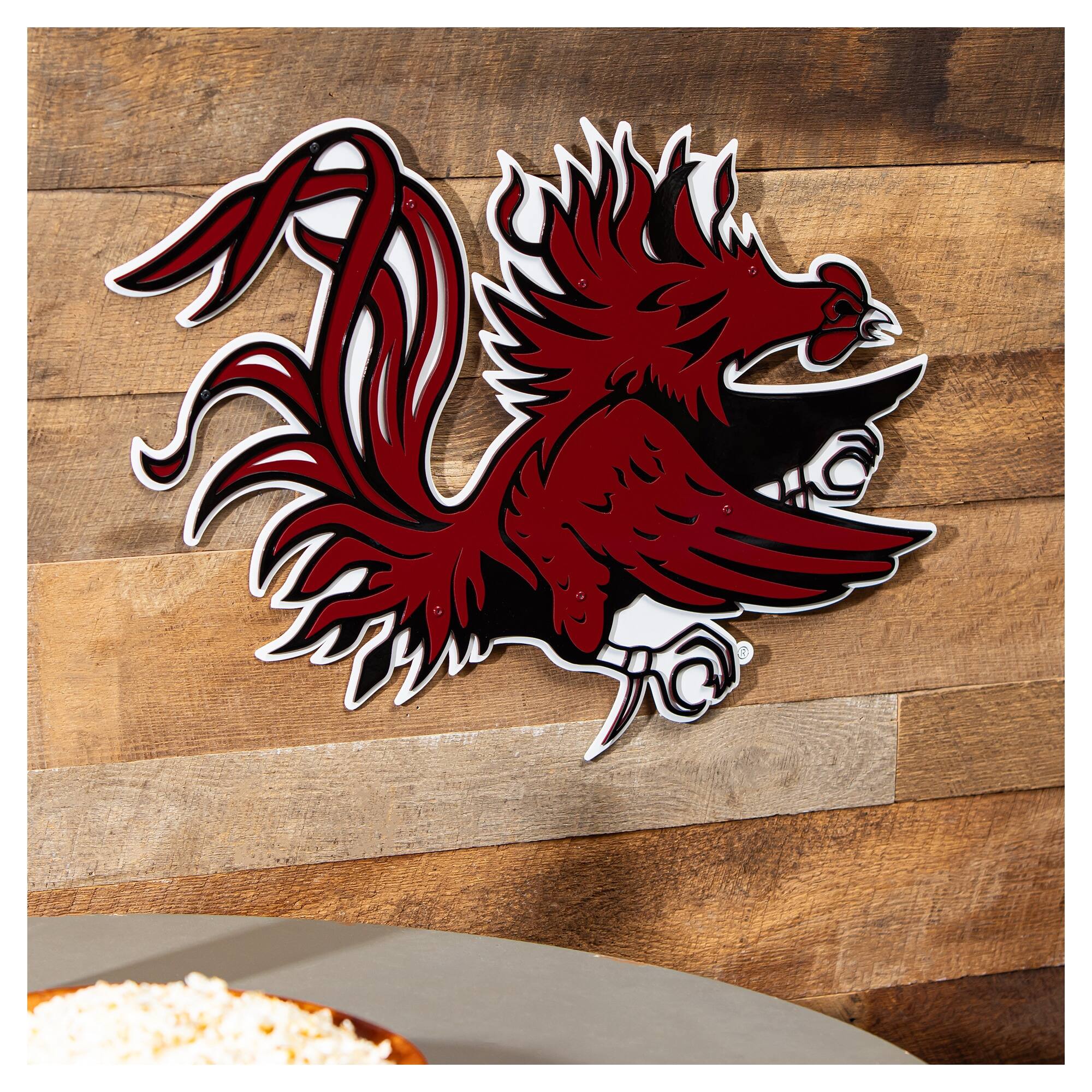 Alt View 1. Evergreen Enterprises - South Carolina Gamecocks 23" Layered Metal Wall Art Sign - Multicolor.