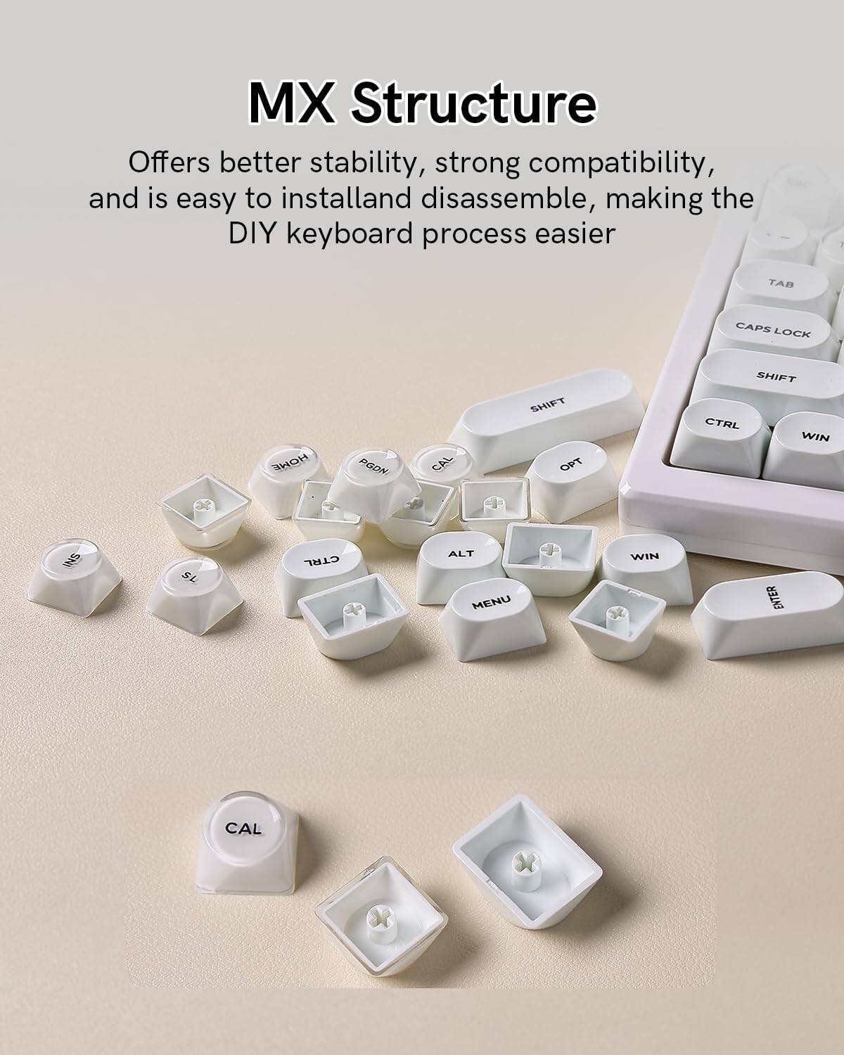MX Structure

Offers better stability, strong compatibility, and is easy to install and disassemble, making the DIY keyboard process easier

1 TAB CAPS LOCK HOHE PGON CAL SHIFT ORT SHIFT CTRL WIN INS SL CTRL ALT MENU WIN ENTER CAL