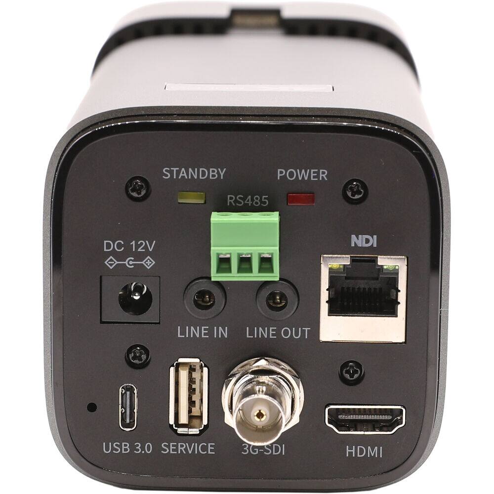 STANDBY POWER RS485 DC 12V NDI LINE IN LINE OUT USB 3.0 SERVICE 3G-SDI HDMI