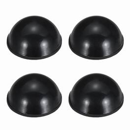 Unique Bargains - Rubber Speaker Isolation Feet, 0.63"x0.31" Anti-Vibration Pad with Adhesive for Turntable Subwoofer 4pcs - Black