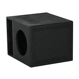 QPower - Q Power QBomb QBOMB10HP Single 10" Vented Port Subwoofer Box w/ Bedliner Spray