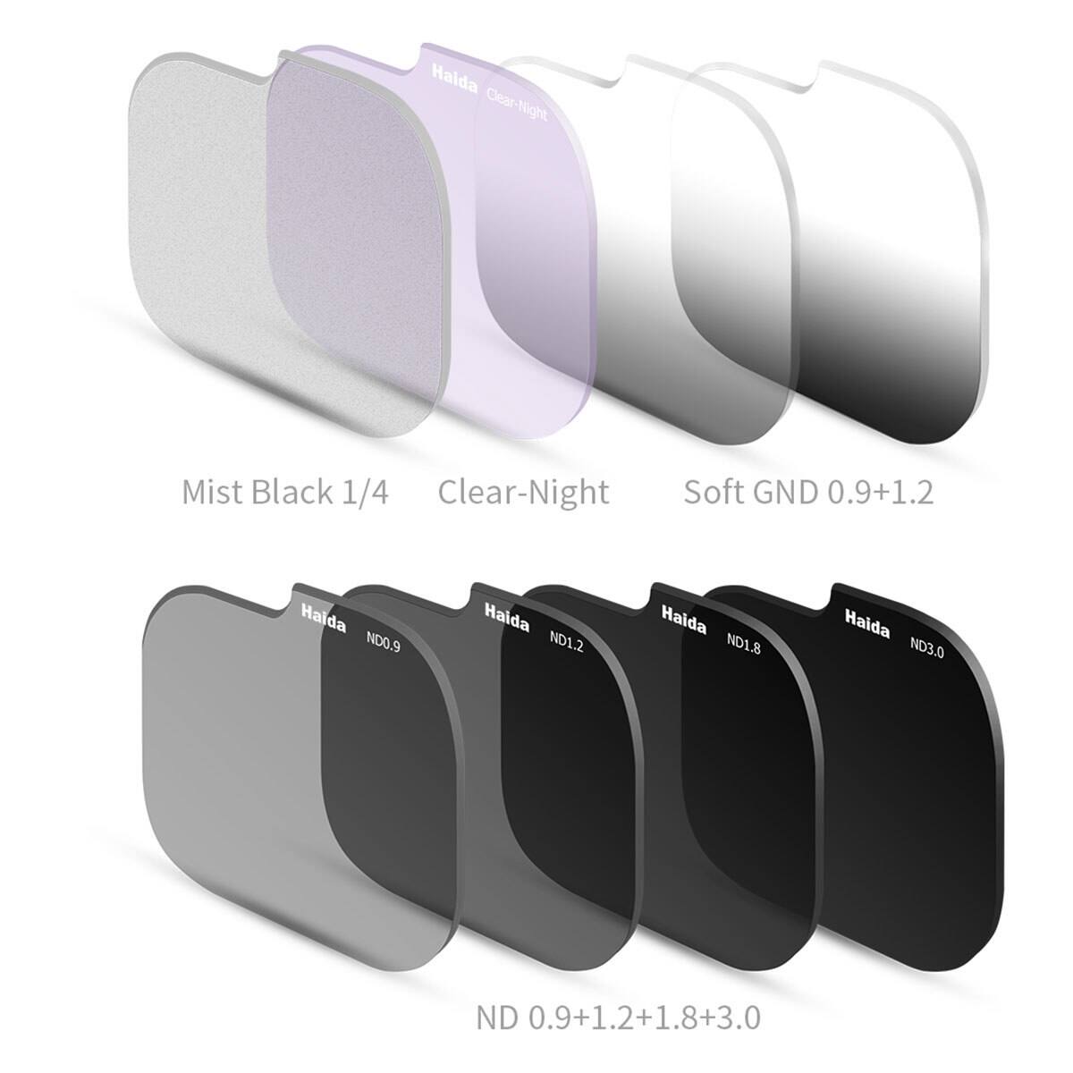 Halda Clear-Night 00 Mist Black 1/4 Clear-Night Soft GND 0.9+1.2 Haida Haida Haida Haida ND0.9 ND1.2 ND1.8 ND3.0 ND 0.9+1.2+1.8+3.0