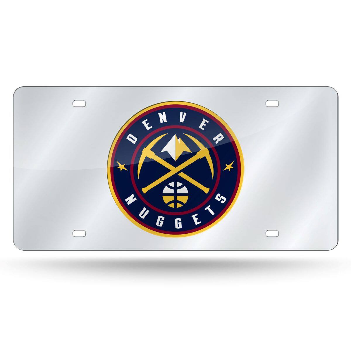 Denver Nuggets Acrylic License Plate Laser Tag