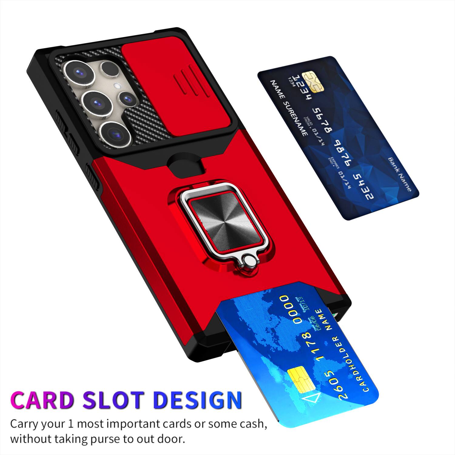 J MET 1234 NAME SURNAME 5678 01/14 9876 /T 5432 Bank Name 0000 X 1178 2605 CARDHOLDER CARD SLOT DESIGN V Carry your 1 most important cards or some cash, without taking purse to out door.