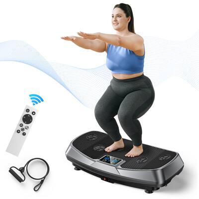 MERACH - 3D Vibration Plate Exercise Machine 7-in-1 Vibration Plate with Glide, Swing & Massage for Whole Body Workout - Gray MERACH - 3D Vibration Plate Exercise Machine 7-in-1 Vibration Plate with Glide, Swing & Massage for Whole Body Workout - Gray