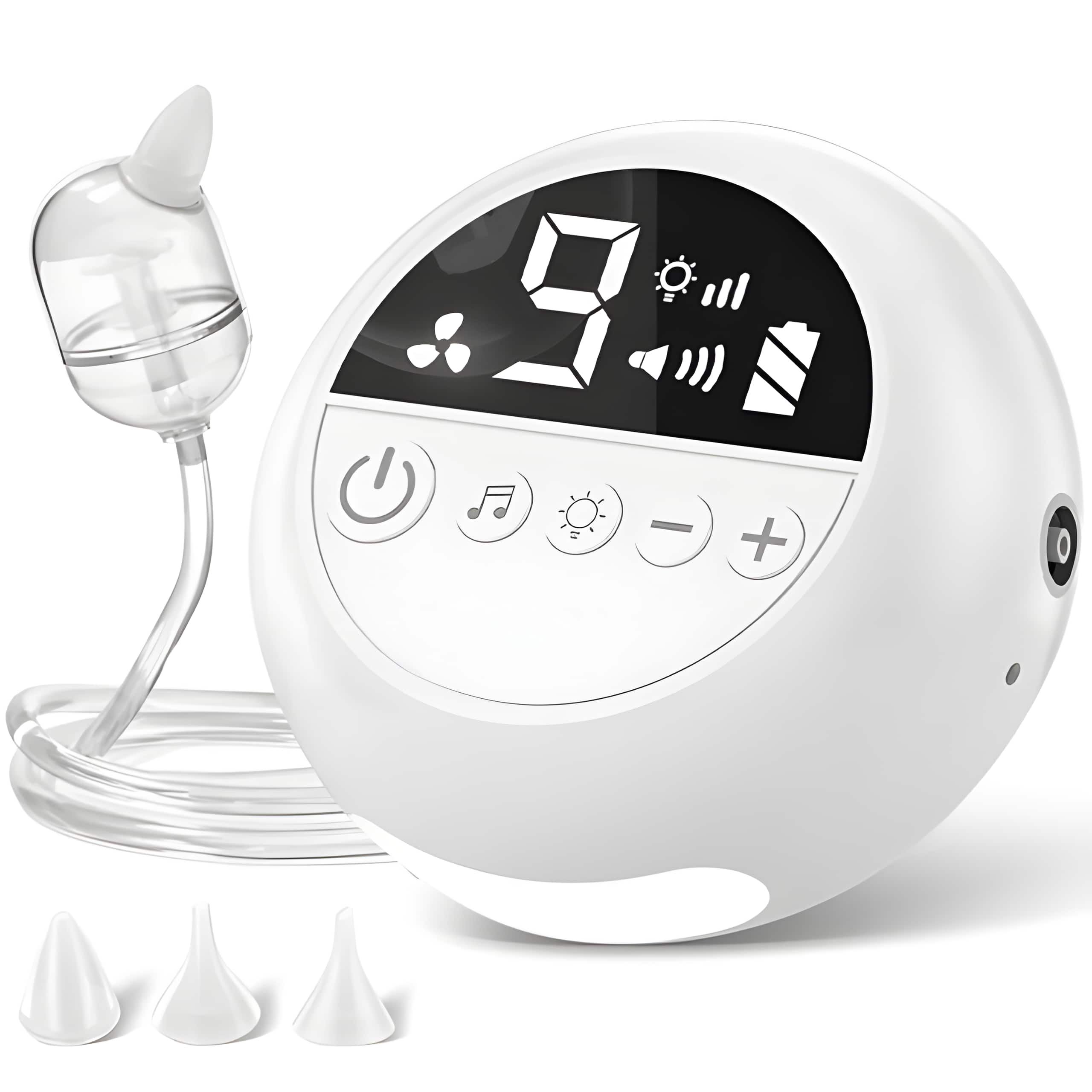 Cluzine - Electric Baby Nasal Aspirator, 4 Tips, 9-Speed Suction, Type-C with LCD, Music & Night Light - Multicolor price history on PriceWatchPro