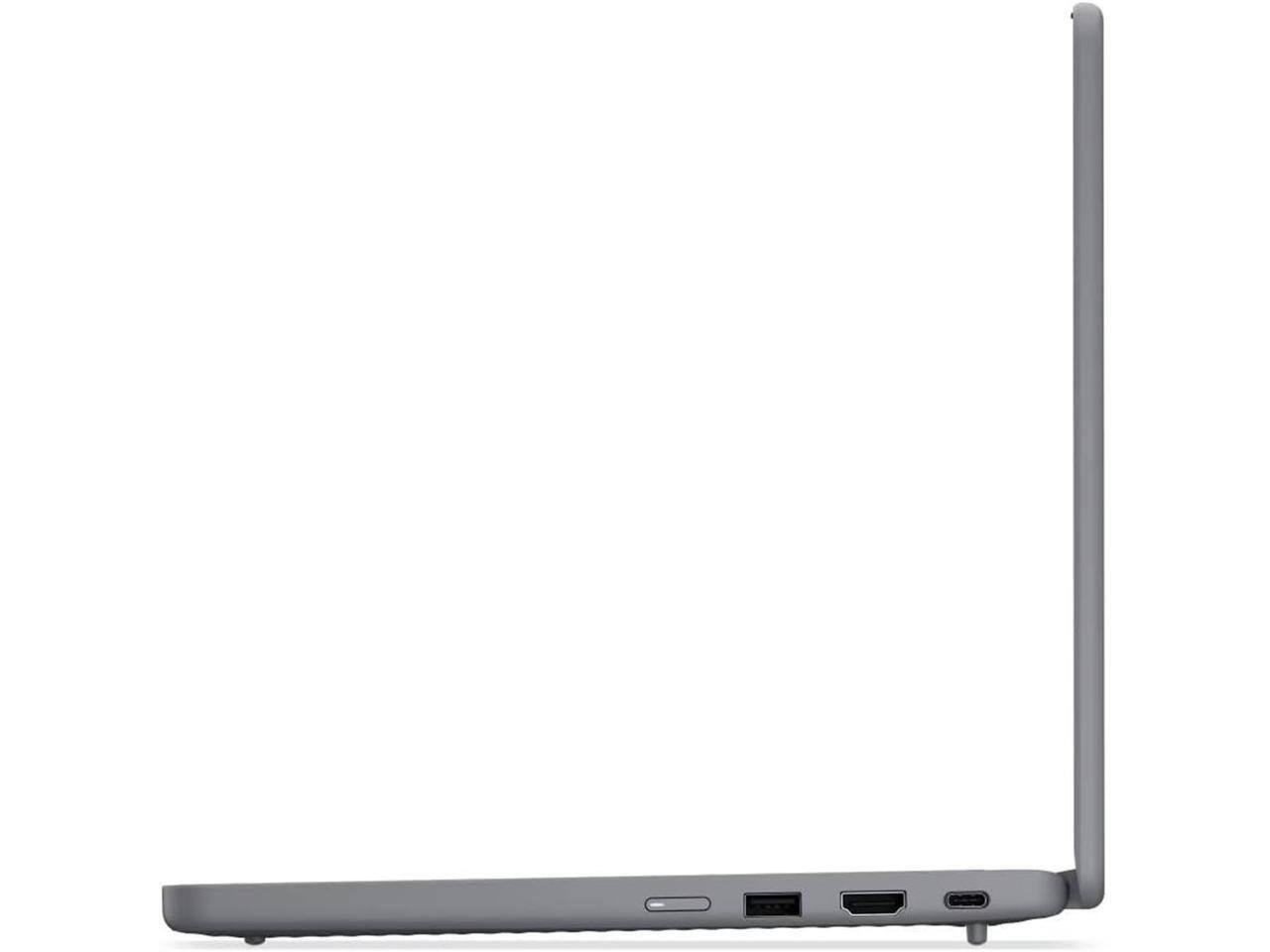 Alt View 3. Lenovo - Lenovo Chromebook 100e Gen 5 11.6" Touch, MediaTek Kompanio 540, 8GB RAM, 64GB, Luna Gray laptop - Luna Gray.