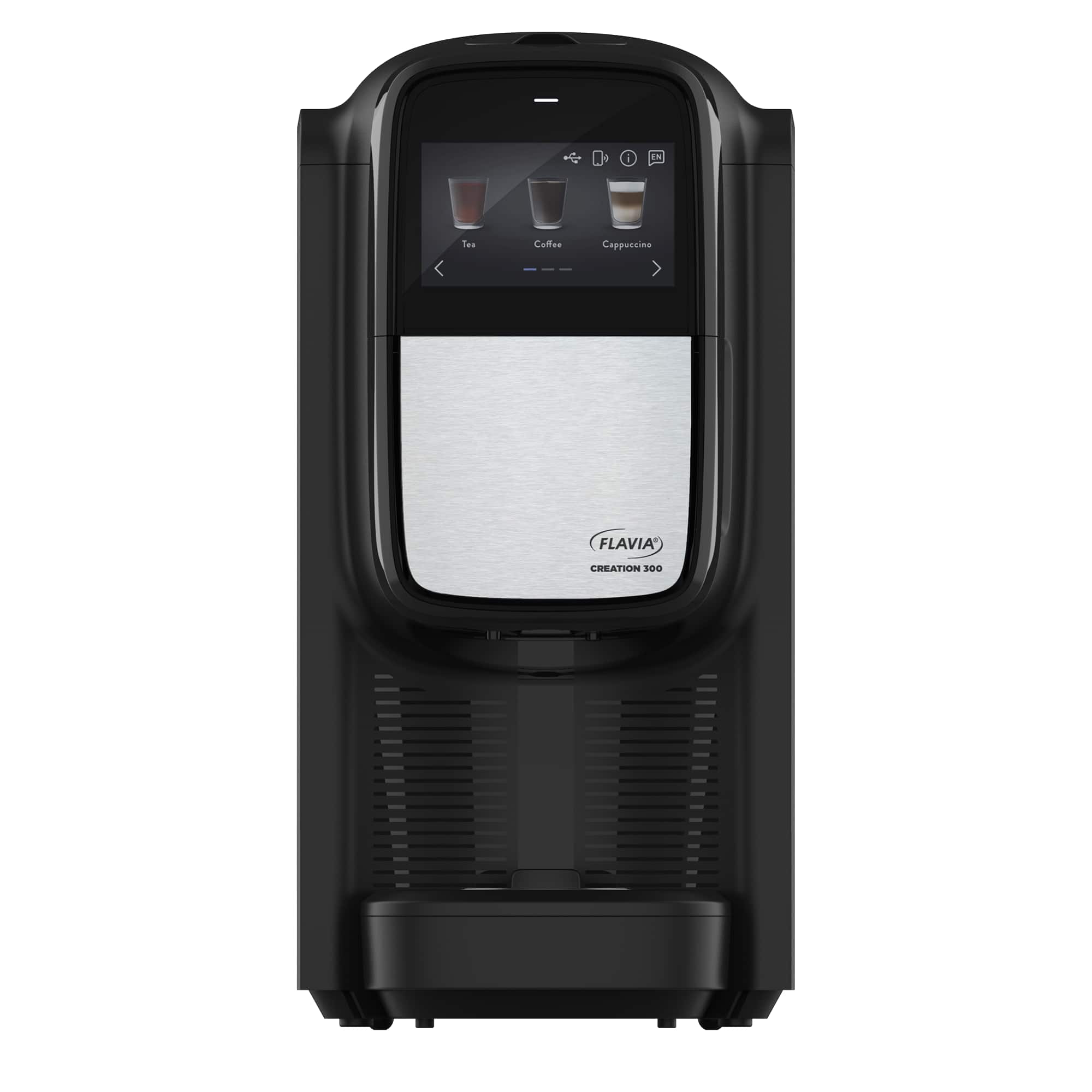 Flavia - Creation 300 Brewer – Makes Single‑Serve Freshpacks for Coffee, Lattes, Tea, Hot/Cold Drinks, Multiple Brew Sizes - Black