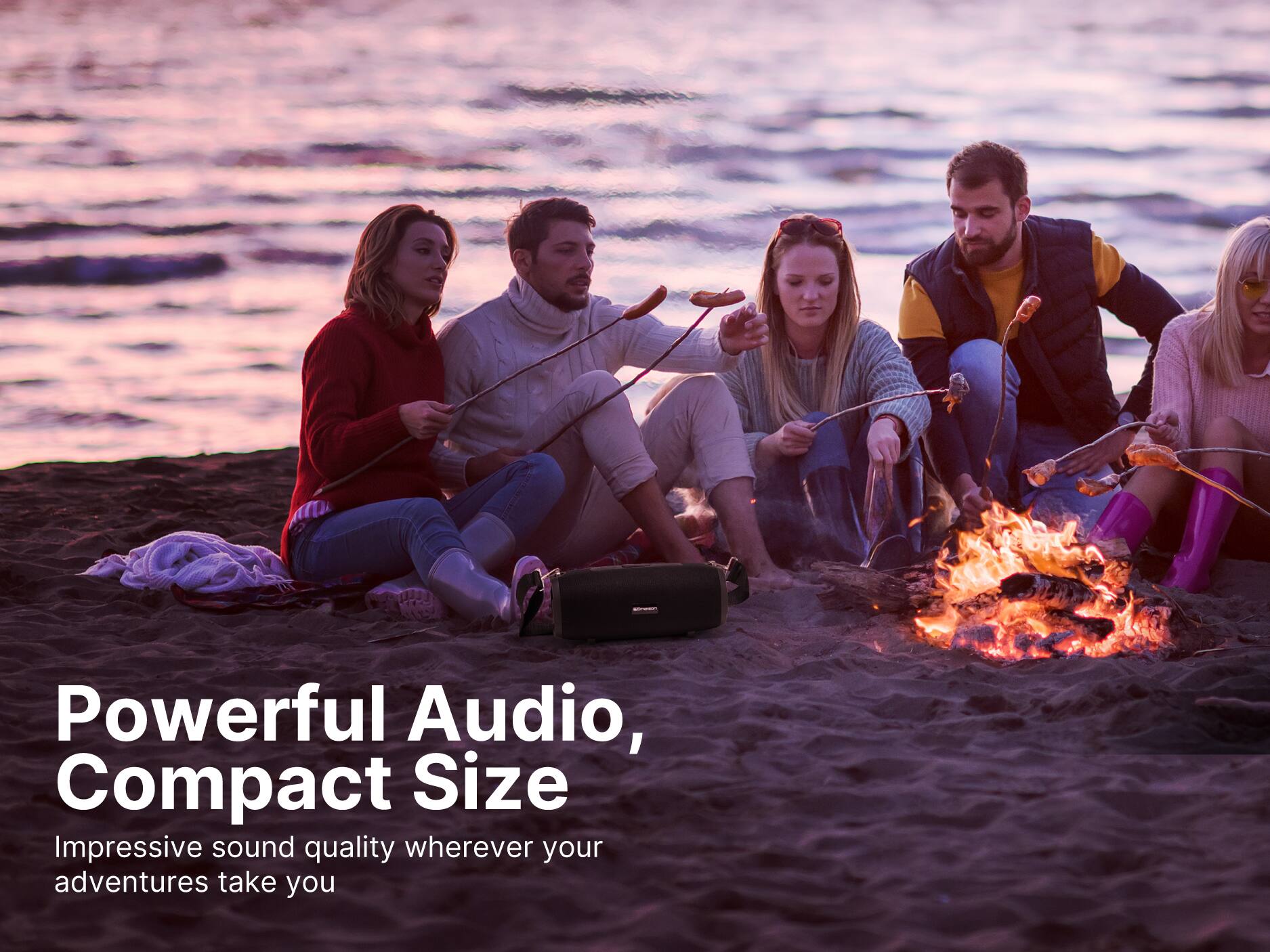 Powerful Audio, Compact Size
Impressive sound quality wherever your adventures take you