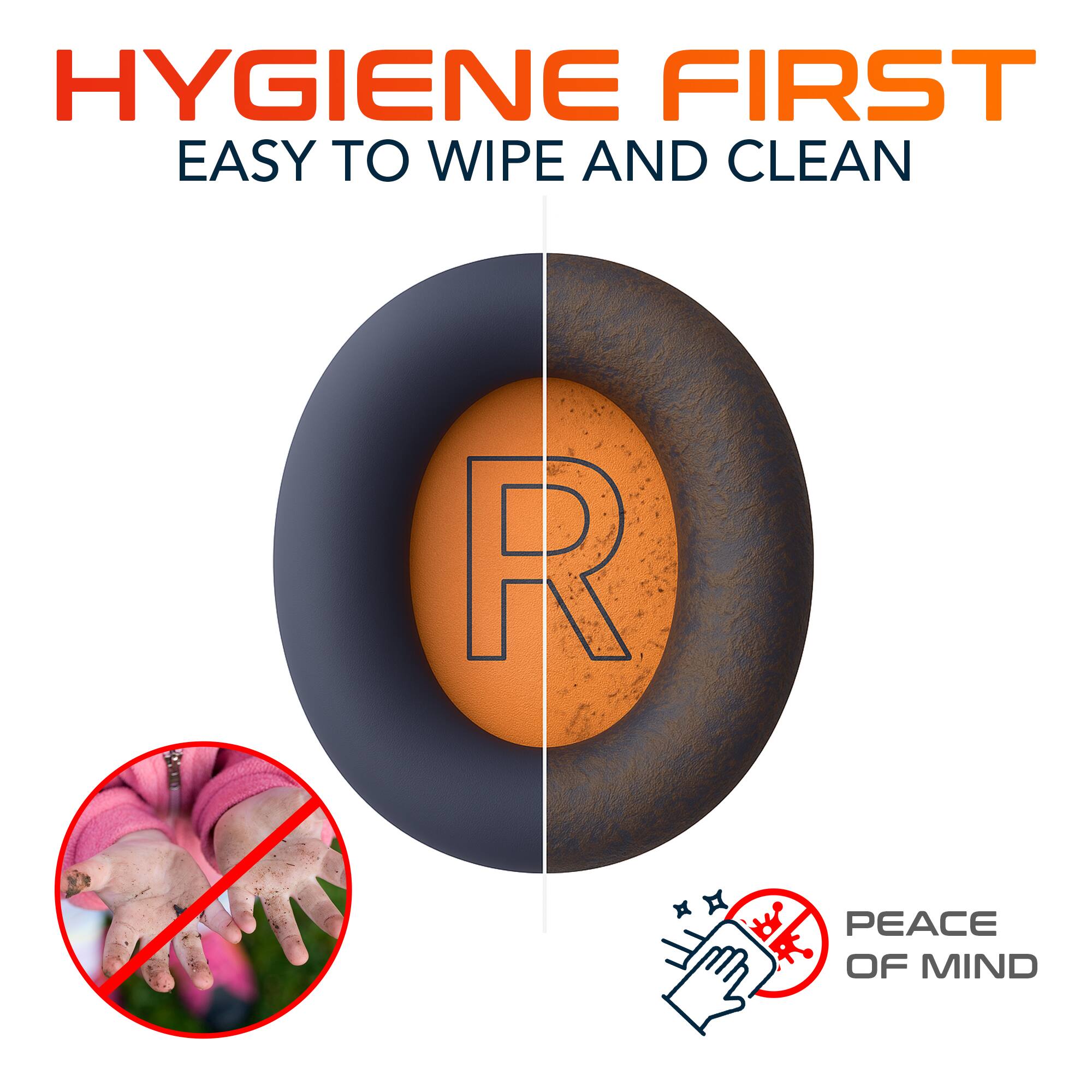 HYGIENE FIRST  
EASY TO WIPE AND CLEAN  

PEACE OF MIND
