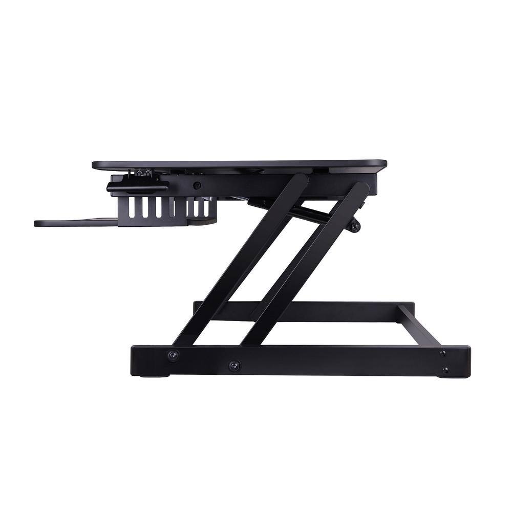 Angle. Rocelco - Rocelco 32" Height Adjustable Standing Desk - Black.