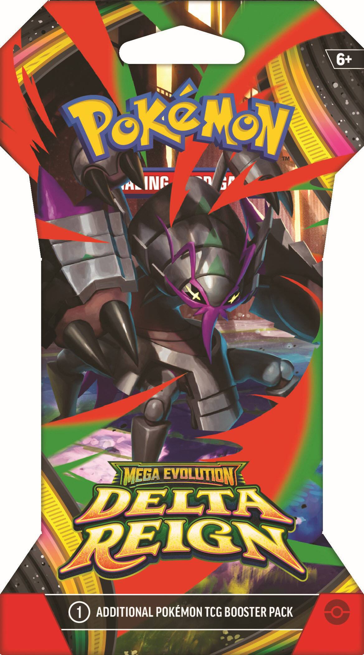 6+ Pokémon™ TCG: Mega Evolution Delta Reign 1 Additional Pokémon TCG Booster Pack