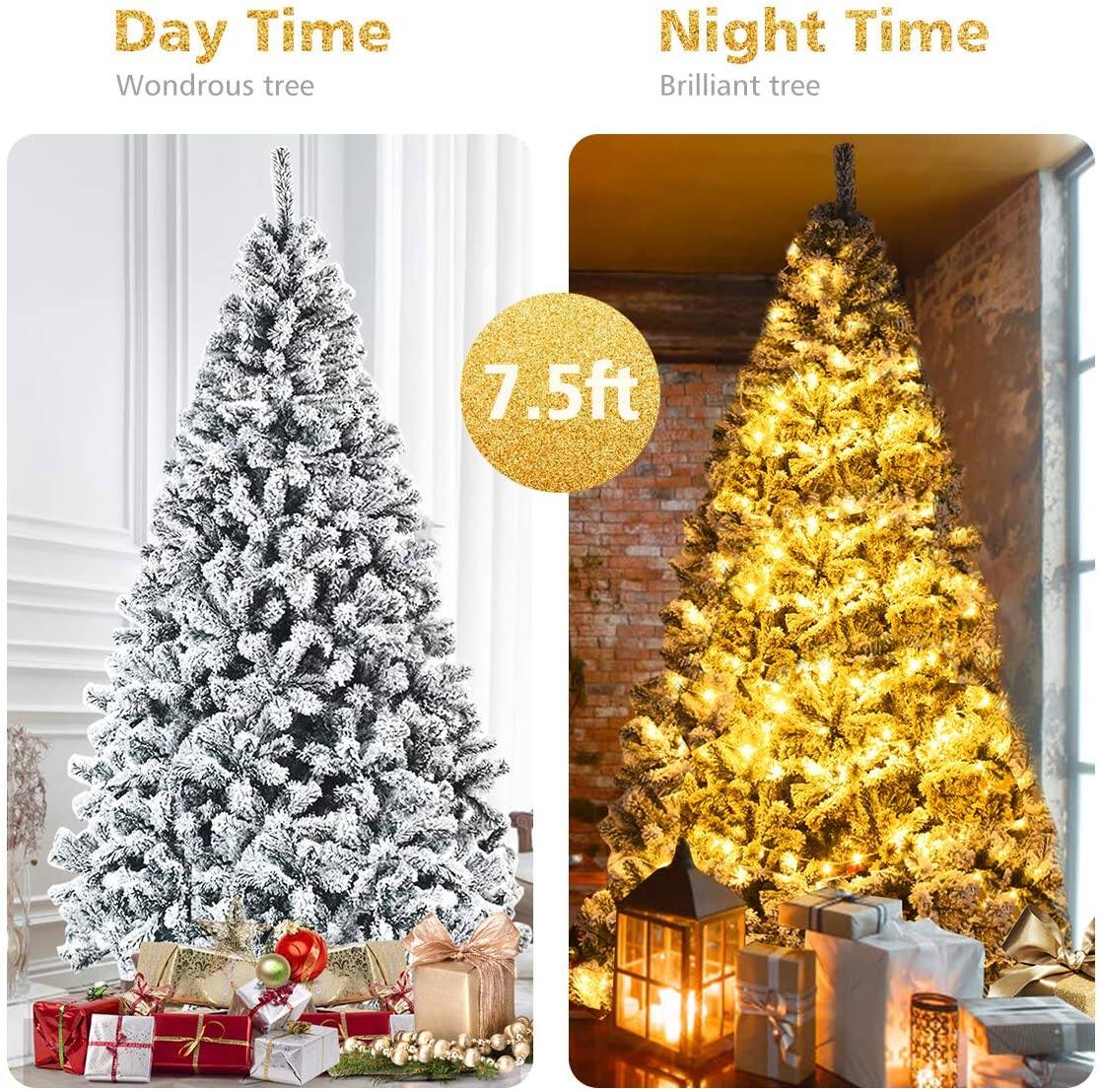 Day Time  
Wondrous tree  

Night Time  
Brilliant tree  

7.5ft