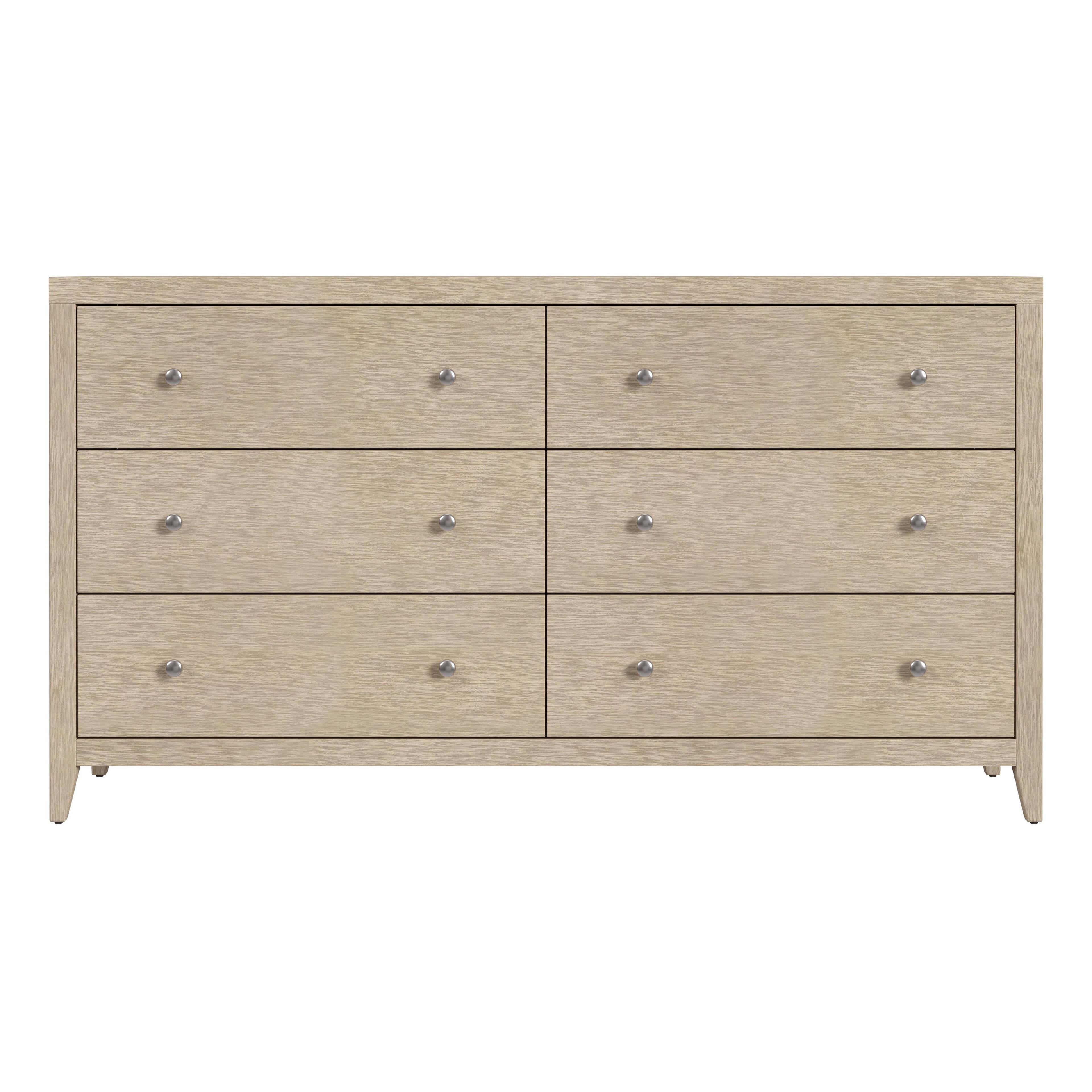 Alt View 3. Butler Specialty - Dana 60 in. W Rectangular Wood 6 Drawer Dresser - Taupe.
