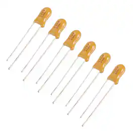Unique Bargains - Tantalum Capacitor 4.7uF 25V Yellow Radial Dipped, for Circuit Boards/DIY/Computer, 6pcs - Orange