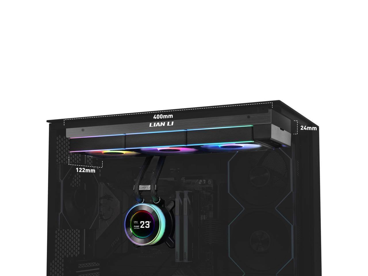 400mm Lian Li  
24mm  
122mm  
L  
2  
2a  
7  
CPU  
PURP  
23