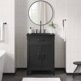 Steamforge Bathroom Vanity Basin Included by Modway - Black Black