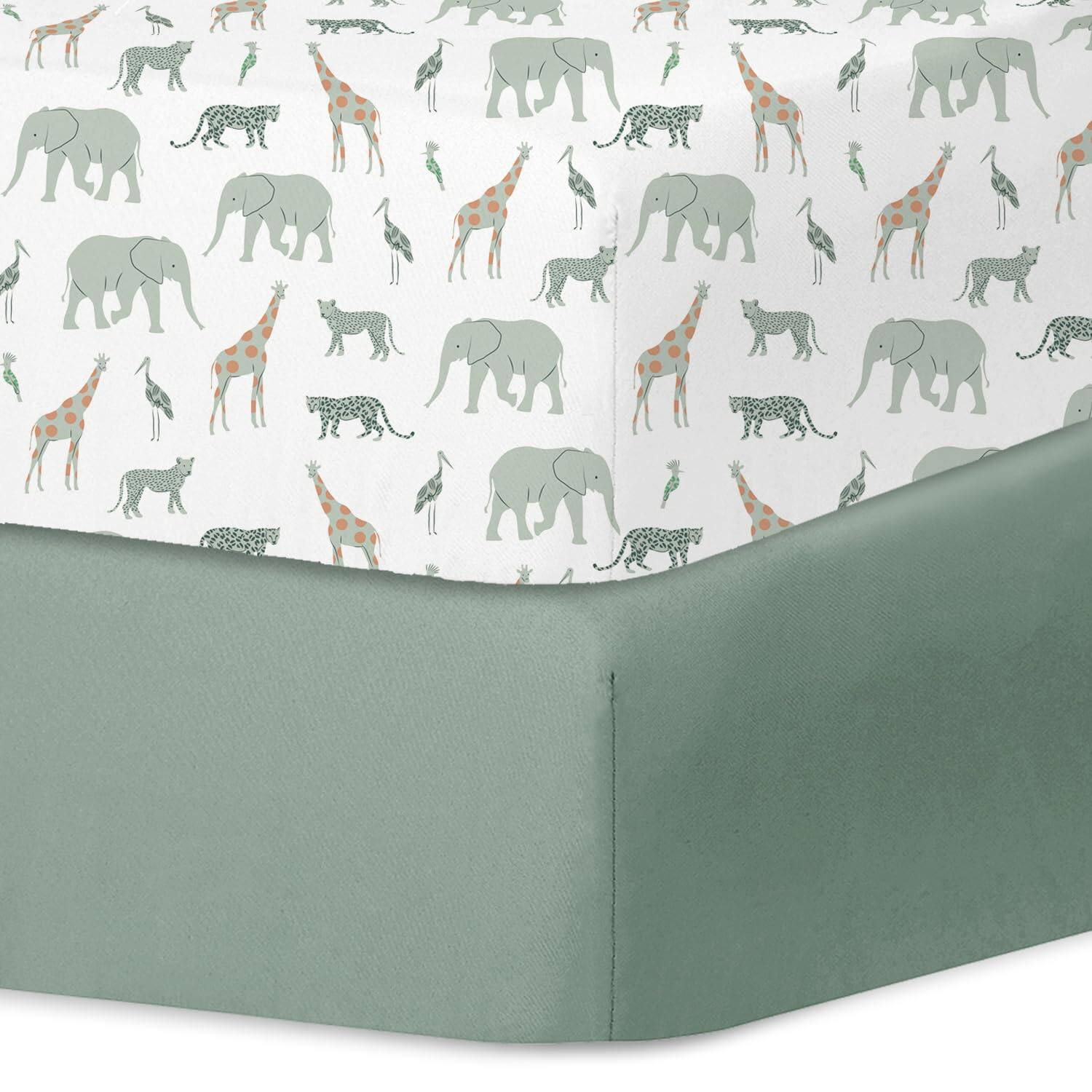 Wild Safari Crib Sheets