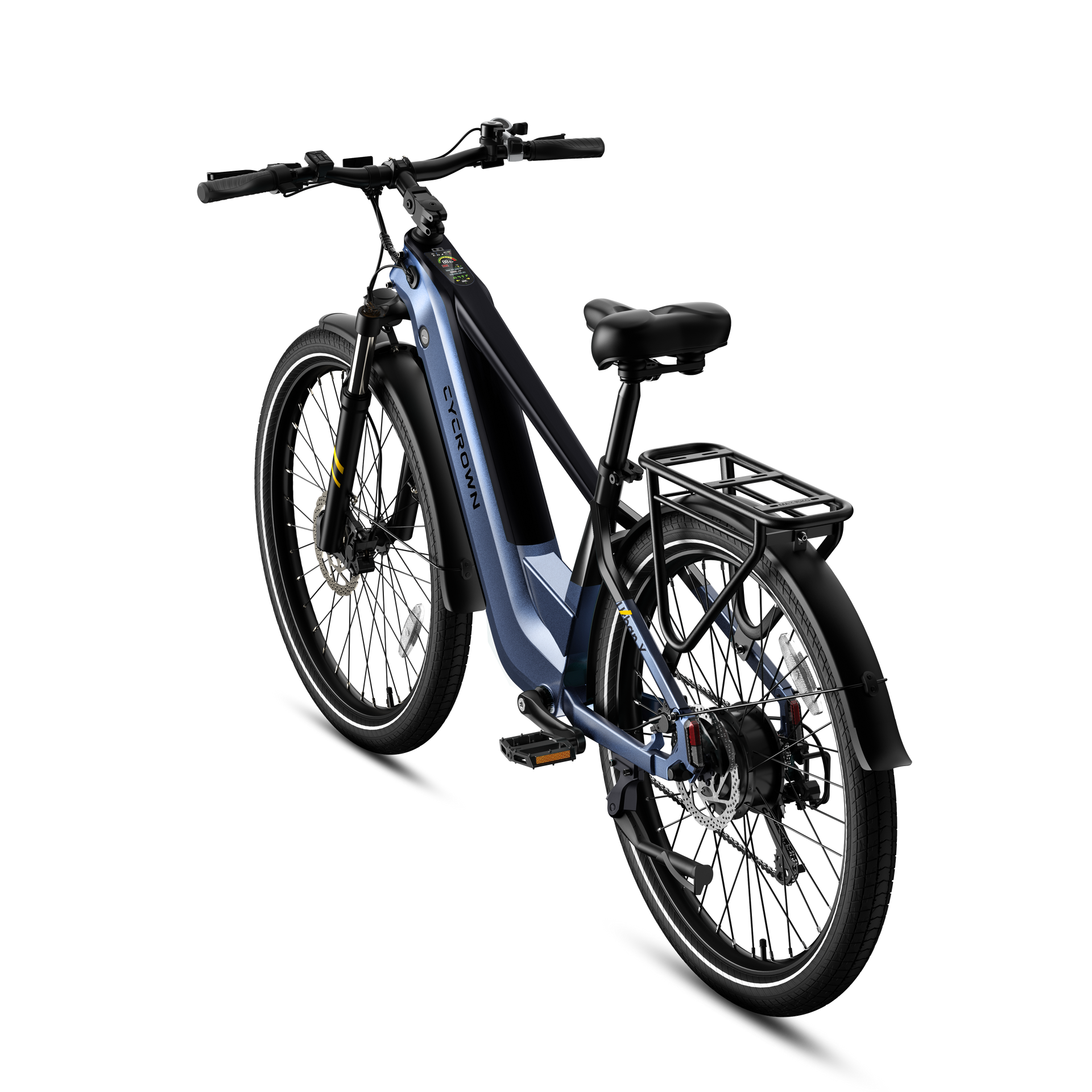 Back. CYCROWN - Urban X Commuter Ebike(1000W Motor , 20MPH Top Speed , 90Miles Range , 48V 20Ah Battery) - Glacier Blue.