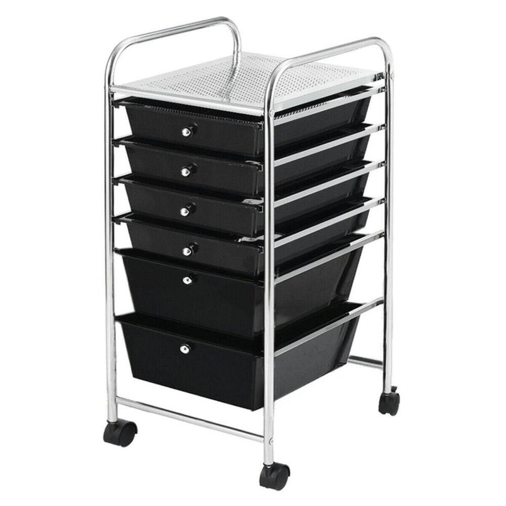 Alt View 5. Pefilos - 6 Drawers Rolling Storage Cart Organizer-Black, Craft Organizers and Storage, Multipurpose Organizer Cart for Home - Black.
