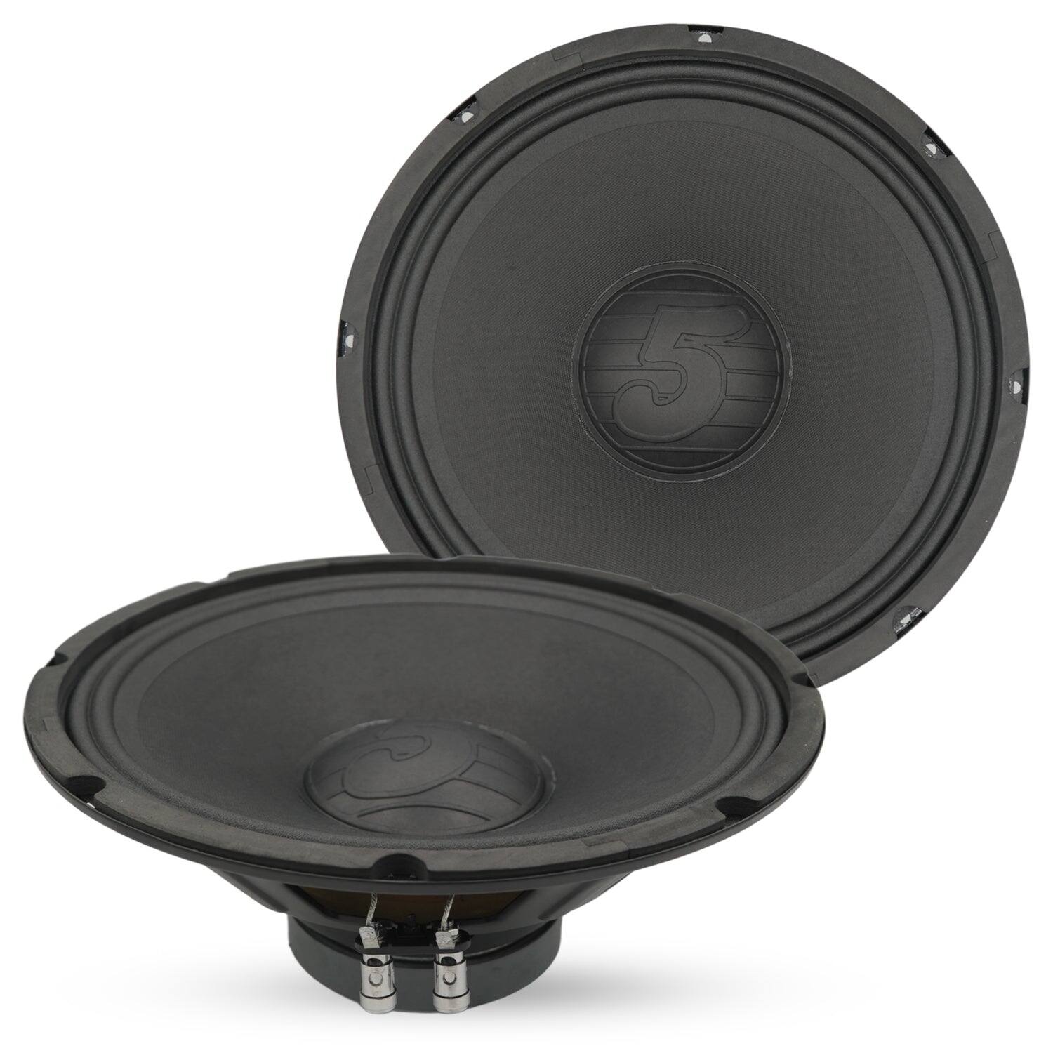 Front. 5 CORE - 5 Core 12 Inch Car Audio Speaker 200W 4 Ohm Loud Clear Sound Replacement Component Driver - Black.