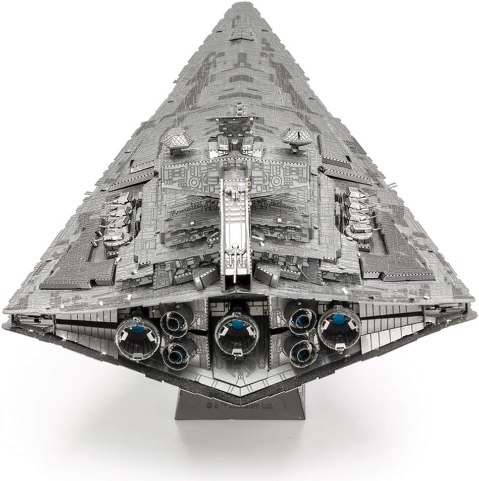 Alt View 2. Metal Earth - Metal Earth Puzzle 3D Destroyer Imperial Star Wars Metal Jigsaw Puzzles Buildable Model Kits - Silver.