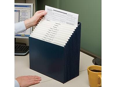 Alt View 1. Smead -  Secure Stadium File, Letter Size, 12-Pocket, Navy Blue  - Navy Blue.