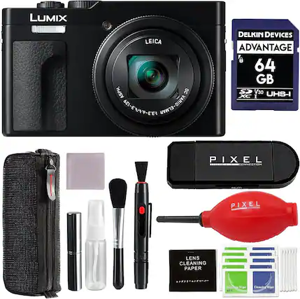 LUMIX LEICA ASPH. DC VARIO-ELMAR 62L-E449-E' DELKIN DEVICES ADVANTAGE 64 GB SP V30 UHS-I XC I PIXEL CONNECTION PIXEL LENS CLEANING PAPER Cleaning Wipe WET Cleaning Wipe DRY
